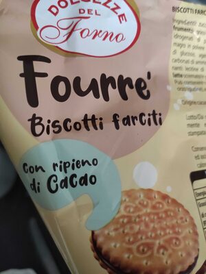 Fourrè Biscotti farciti front packaging