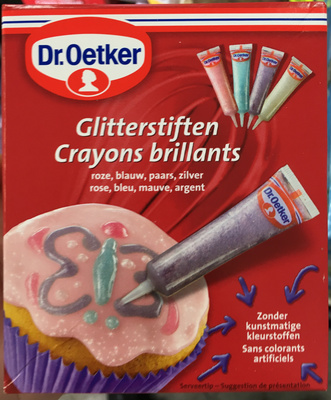 Crayons Brillants (rose, bleu, mauve, argent)
