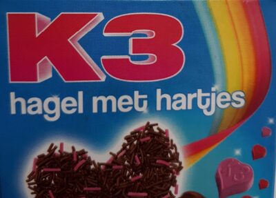 K3 hagel met hartjes front packaging