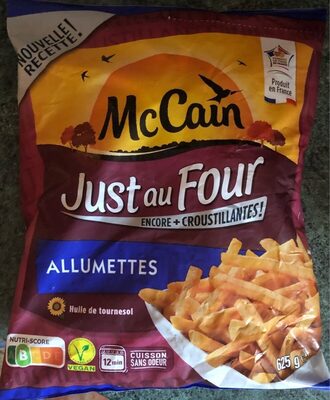 Frites allumettes McCain front packaging
