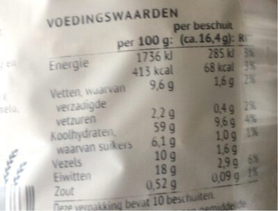 Boeren Beschuit donker volkoren front packaging