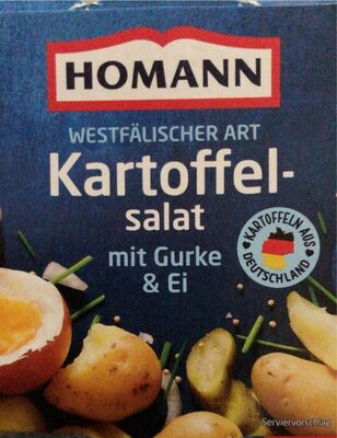 Kartoffelsalat mit Gurke und Ei