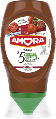 AMORA Ketchup 5 Ingrédients Flacon Souple 273g front packaging