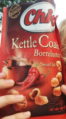 Cacahuètes enrobées au gout sweet chili front packaging