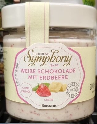 Weiße Schokolade mit erdbeere