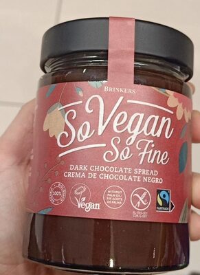 So Vegan So Fine Dark chocolate front packaging