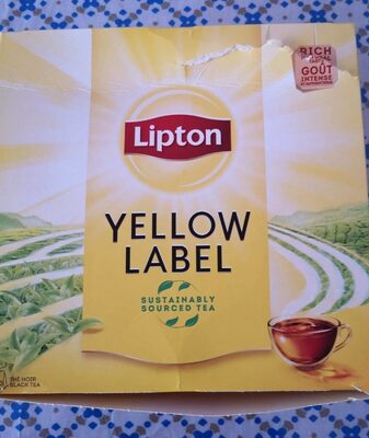 Yellow label front packaging