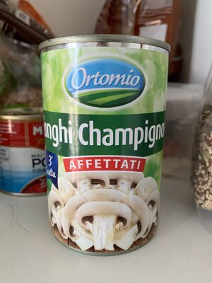 Funghi champignons front packaging