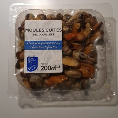 moules cuites décoquillées