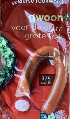 Gelderse rookworst front packaging