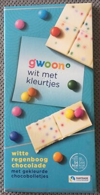 Witte regenboog chocolade