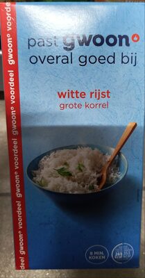 Witte rijst grote korrel front packaging