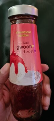 Desertsaus aardbei front packaging