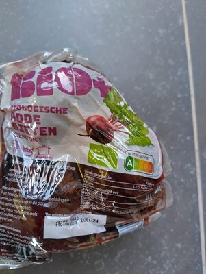 Rode bieten gekookt front packaging