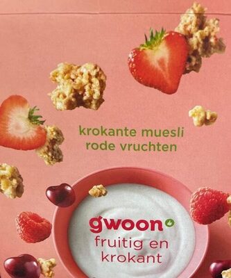 Krokante muesli rode vruchten