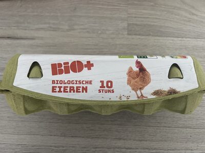 Biologische Eieren front packaging