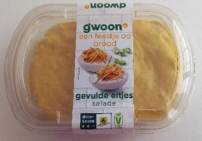 Gevulde eitjes salade