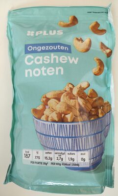 Gebrande cashewnoten ongezouten