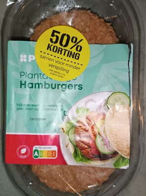 Plantaardige hamburgers front packaging