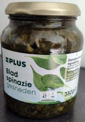 Bladspinazie gesneden front packaging