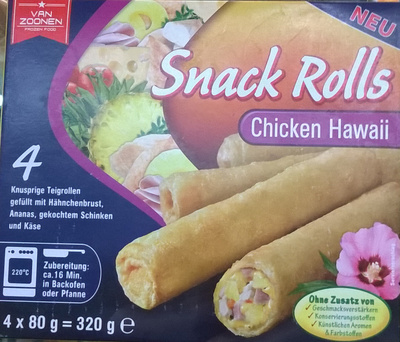 Snacks rolls Chicken Hawaii