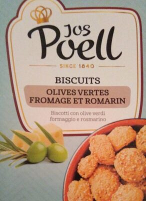 Biscuits olives vertes fromage et romarin