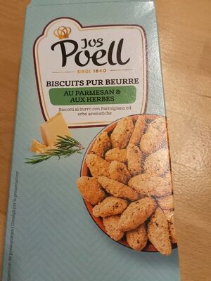 Biscuits pur beurre au parmesan et aux herbes