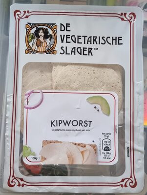 chicken sausage (soy based vegetarian slices)