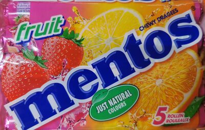 Mentos Chewy Dragees Big Pack - Fruit front packaging