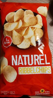 Naturel ribbelchips