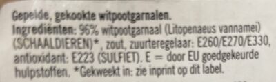 Grote Garnalen ingredients label