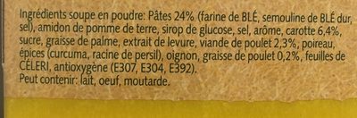 Cup a Soup - Kippensoep ingredients label