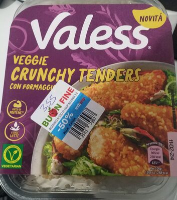 Veggie crunchy tenders con formaggio