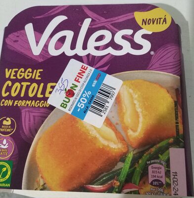 Veggie cotoletta con formaggio