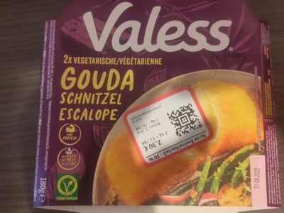 Valess Vegetarische Gouda schnitzel front packaging