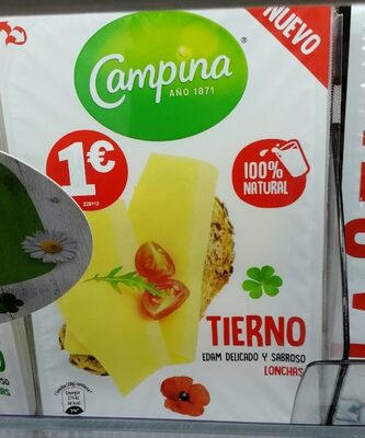 Queso tierno front packaging