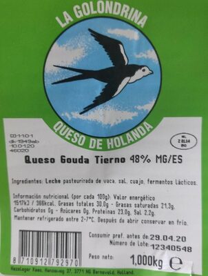 Queso Gouda Tierno