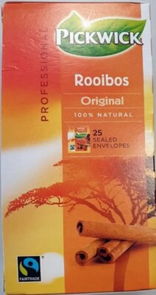 Pickwick Rooibos Original 100% natural front packaging