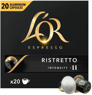 L'OR Espresso Ristretto  Aluminium Kaffekapsler Intensitet 11, 20 stk