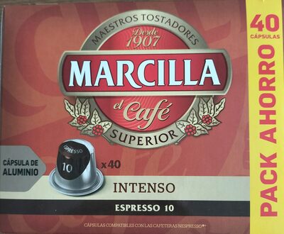 Cápsula de Marcilla Intenso Espresso 10