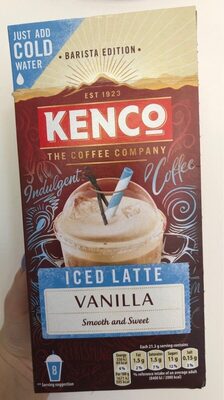 Kenco Iced Latte Vanilla front packaging