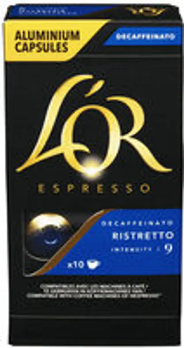 L'Or Kaffekapsler Ristretto Decaf 10stk