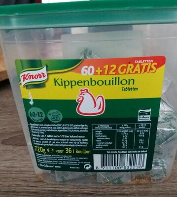 Knor cube bouillon de volaille front packaging