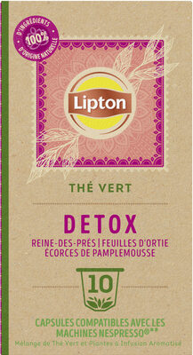 Lipton Thé Vert Detox 10 Capsules