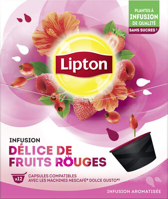 Lipton Infusion Délice de Fruits Rouges 12 Capsules