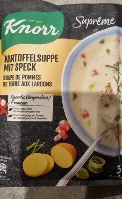 Soupe de pomme de terre aux lardons