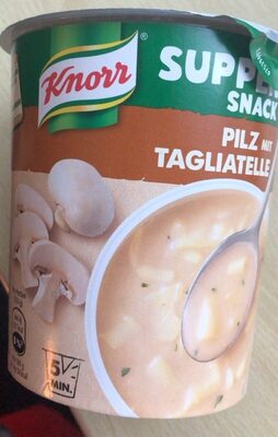 Suppen Snack Pilz mit Tagliatelle