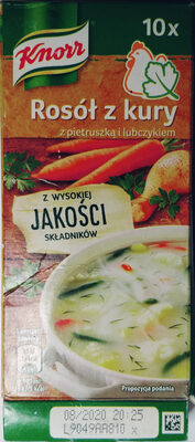 Rosół z kury z pietruszką i lubczykiem front packaging