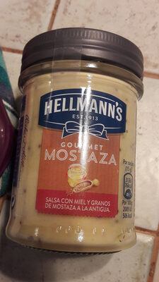 Gourmet Mostaza. front packaging