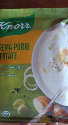 Knorr crema patate e porri front packaging